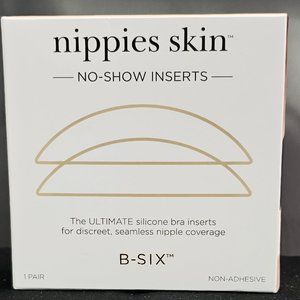 Nippies Skin ULTIMATE Bra Inserts NO Adhesive Nipple Covers & Case (size C) NIB